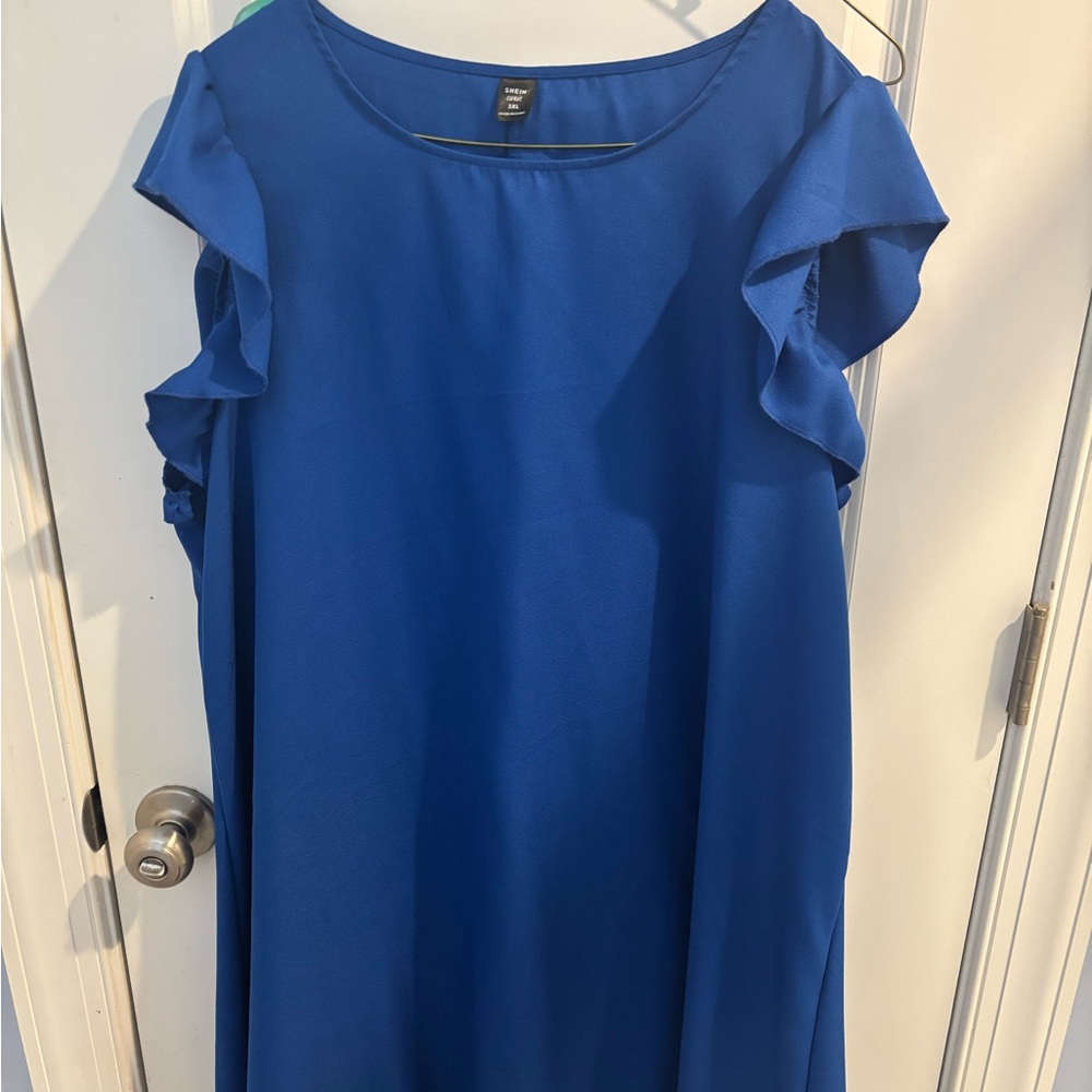 SHEIN Royal Blue Curve Dress